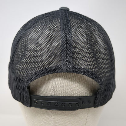 Yupoong Baard Logo Snapback Gray One Size Hat Mesh Back Flat Brim Trucker Beer