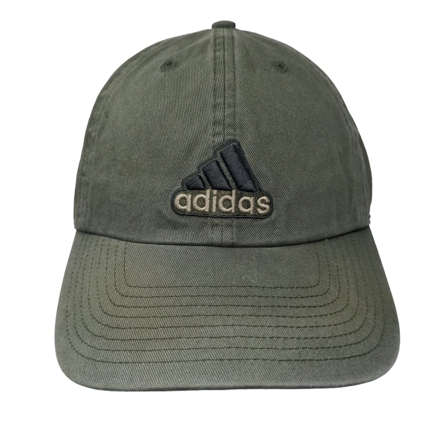 Adidas 3 Stripes Slideback Hat Green OSFA Embroidered Logo Adjustable