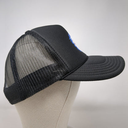 EV Snapback Trucker Hat Black OSFM Adjustable Mesh Back 6 Panel Rope Otto