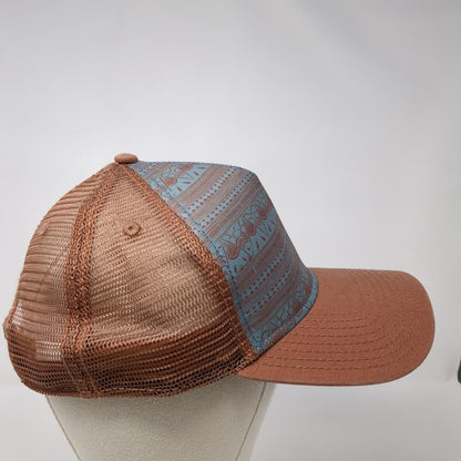 prAna Roots Studio Trucker Hat Multicolor One Size Mesh Back Geometric