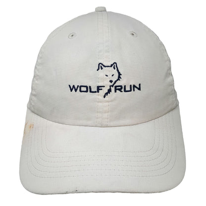 Imperial Wolf Run Golf Logo White One Size Baseball Cap Blue Slideback Hat