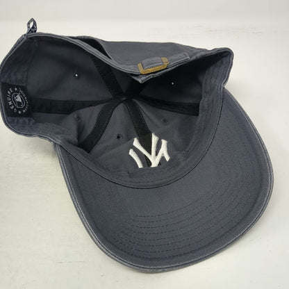 New York Yankees MLB '47 Baseball Cap Gray One Size Curved Brim Slideback Logo