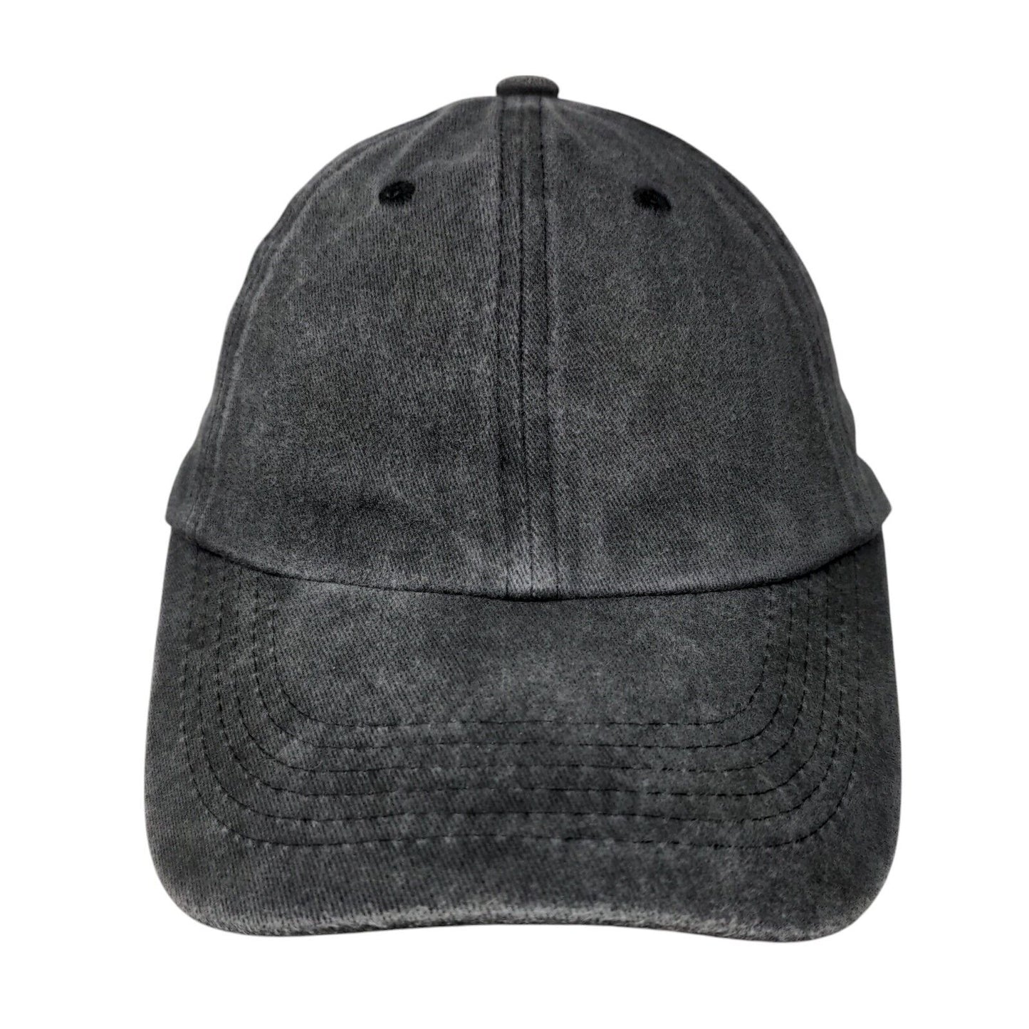 Meinicy Slideback Hat Gray One Size Adjustable Solid Blank Vent Holes