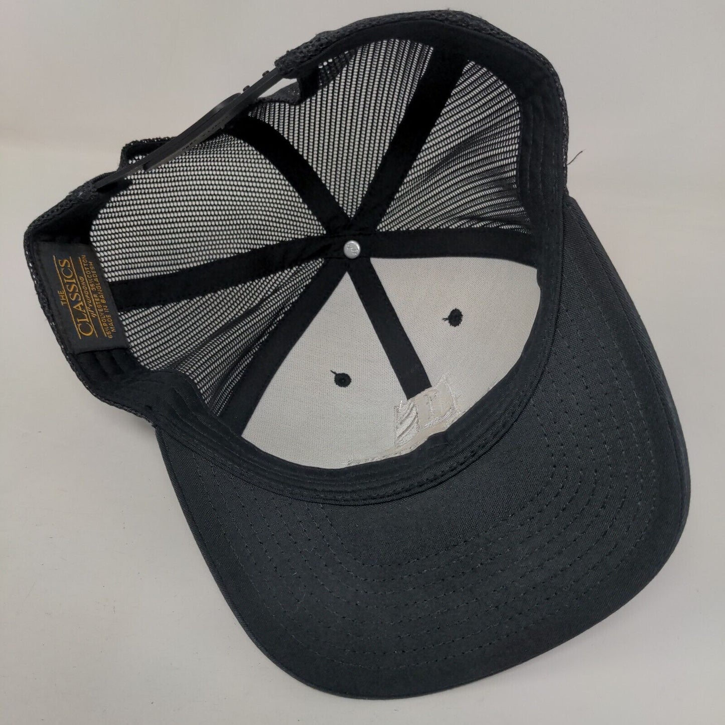 Everlasting Image Snapback Mesh Back Trucker Hat Black One Size Yupoong