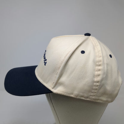 OTTO Snapback Hat One Size Beige Blue Barstool Sports 2003 Script Embroidery