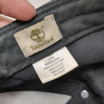 Timberland Baseball Cap Brown One Size Leather Patch Strapback Hat 10061