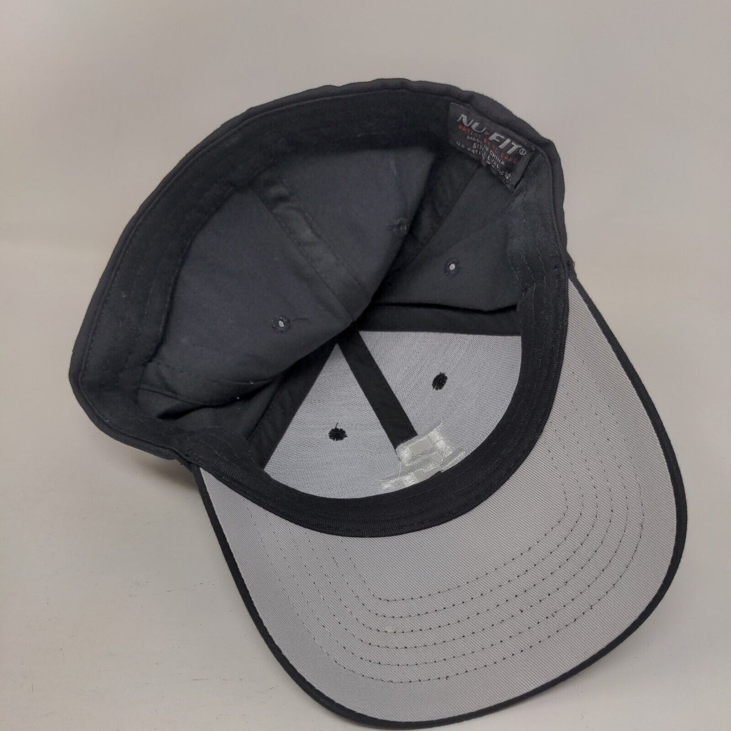 PT Poker Fitted Hat Black L/XL Embroidered 6 Panel NU-Fit Patent by KC Caps