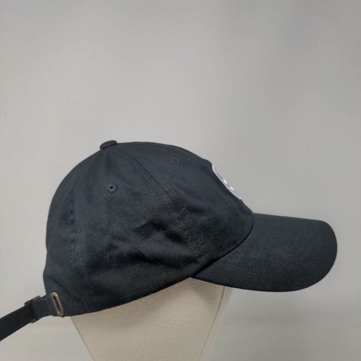 The Classics Yupoong Slideback Hat Black One Size Adjustable Embroidered 6 Panel