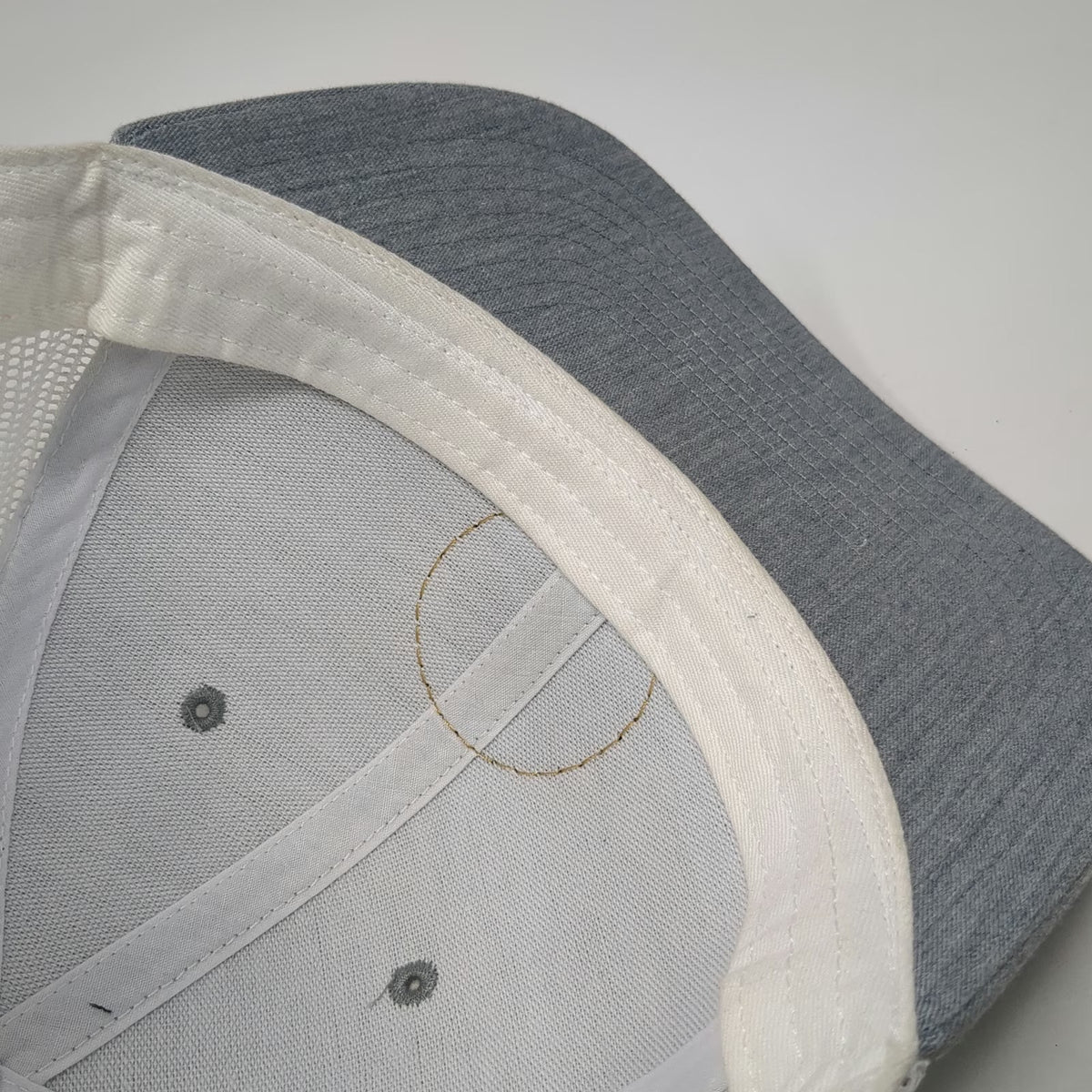 Richardson Trucker Hat Gray XL Mesh Snapback NJ Gomeza Farms Leather Patch
