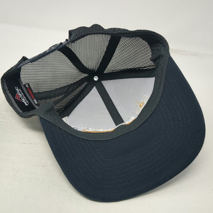 Pacific Headwear Trucker Hat Black One Size Snapback Mesh Merrick Logo Graphic