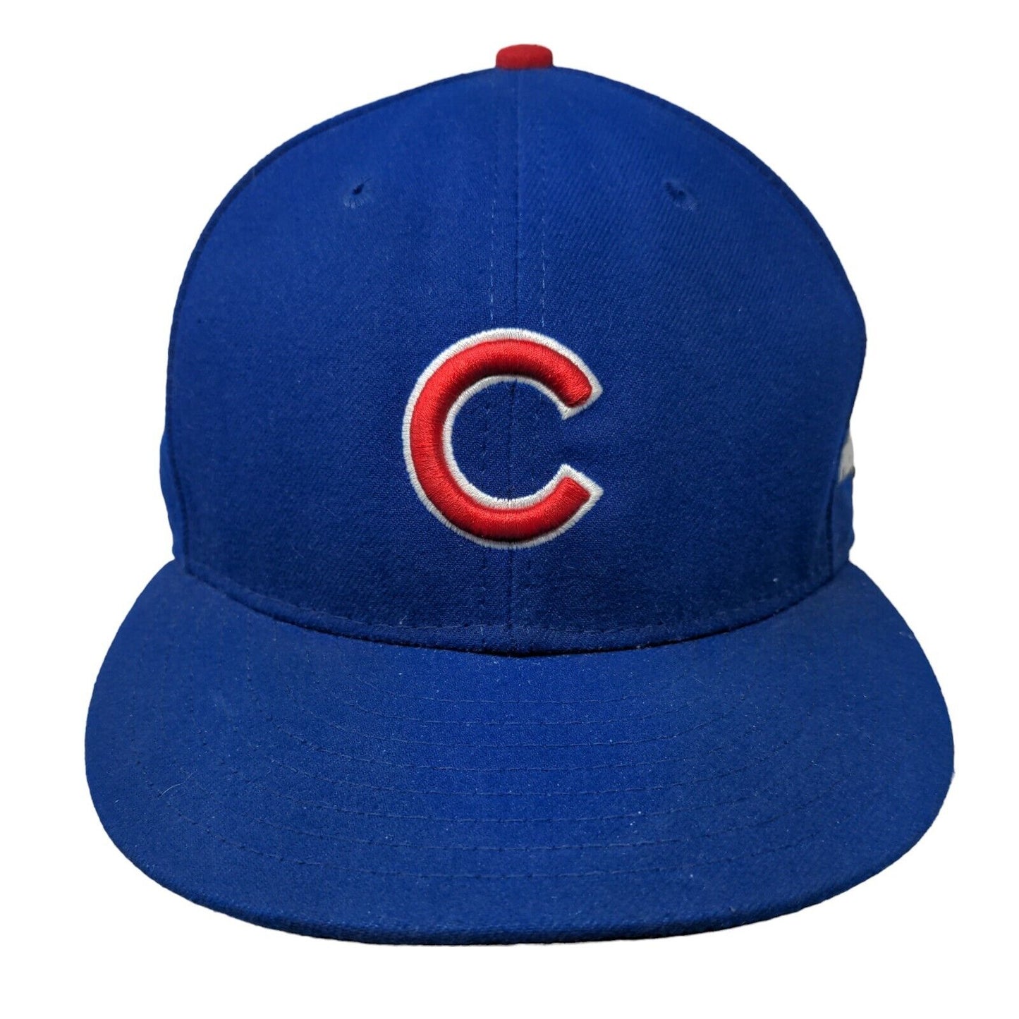 Chicago Cubs Fitted Hat Blue 7 3/8 Embroidered Neww Era 59 Fifty MLB Made USA