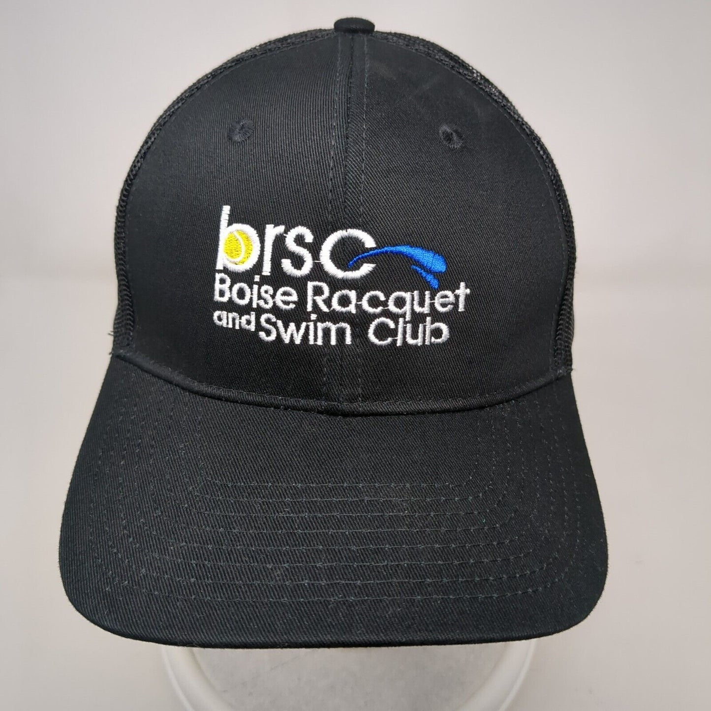 Boise Racquet and Swim Club Snapback Trucker Hat Black OSFA Mesh Back