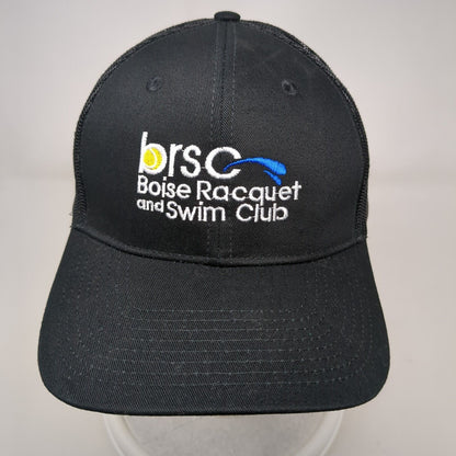 Boise Racquet and Swim Club Snapback Trucker Hat Black OSFA Mesh Back