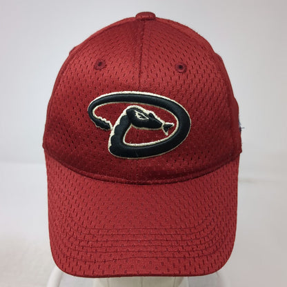 Arizona Diamondbacks MLB OC Sports Baseball Cap Red M Mesh Fitted Snake Logo Hat
