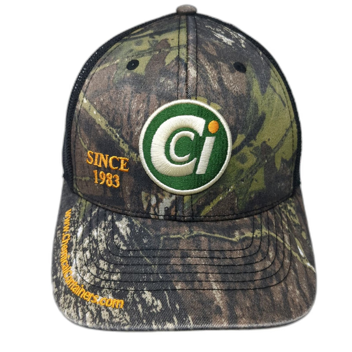 Hammette Trucker Hat Green Black Camo One Size Snapback Chemical Containers