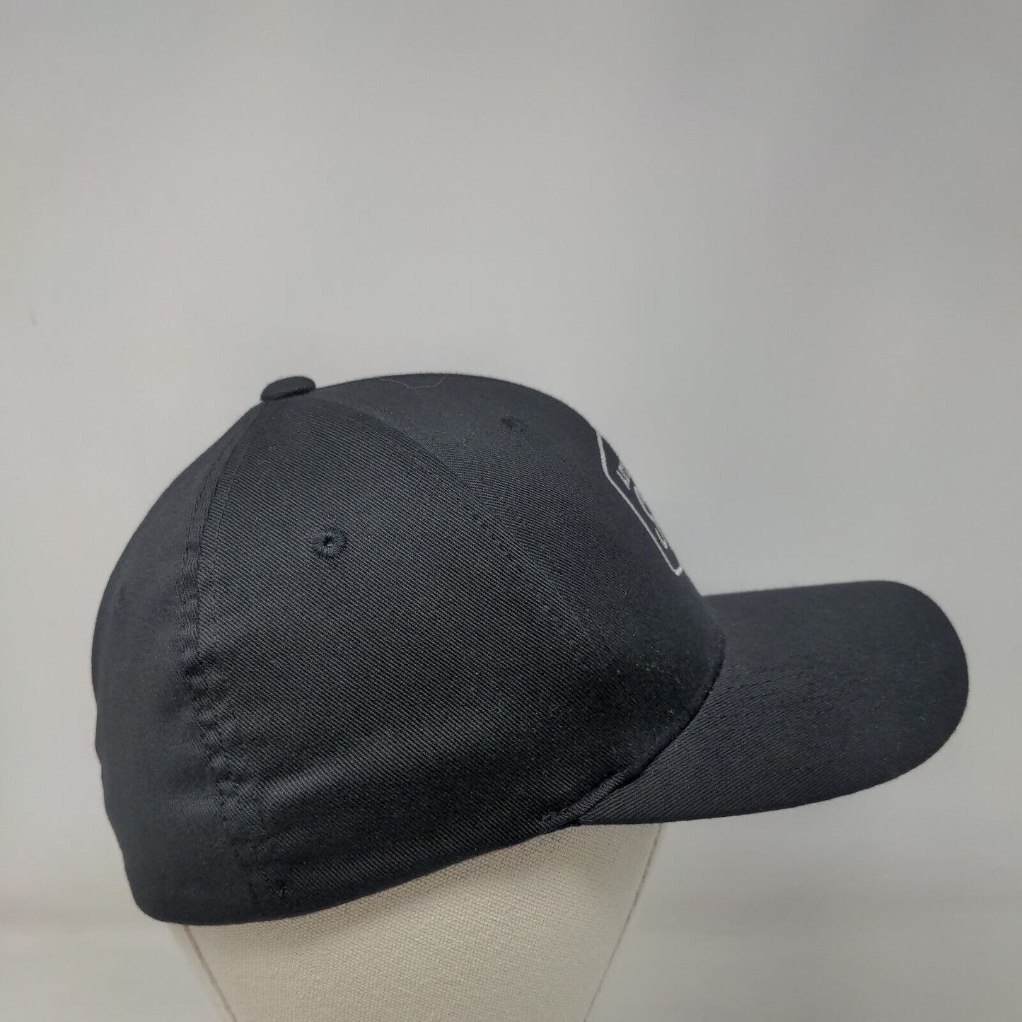 Advanced Sign Fitted Hat Black S/M Flexfit Embroidered 6 Panel Port Authority