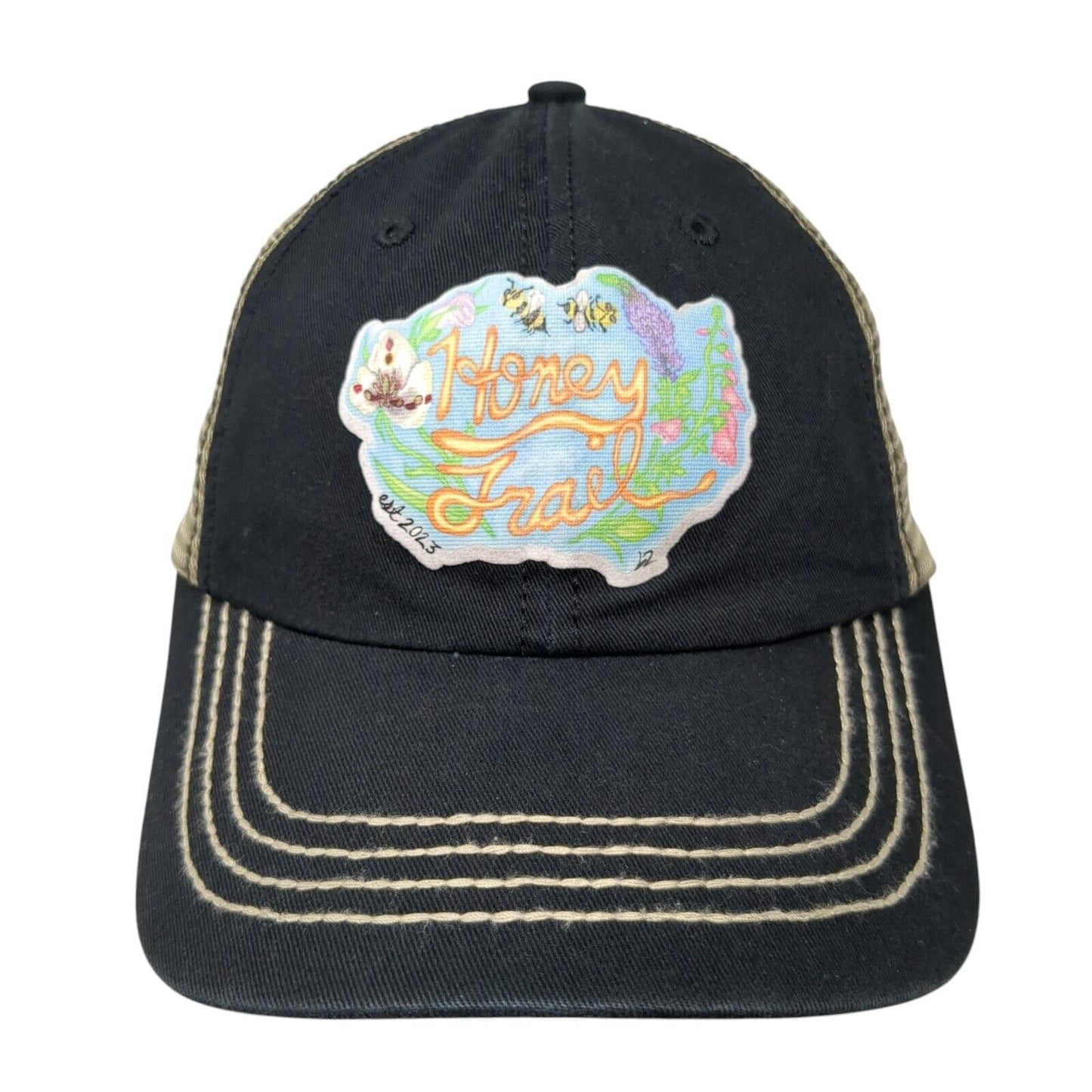 Honey Trail Strapback Trucker Hat Multi One Size Mesh Back Adjustable