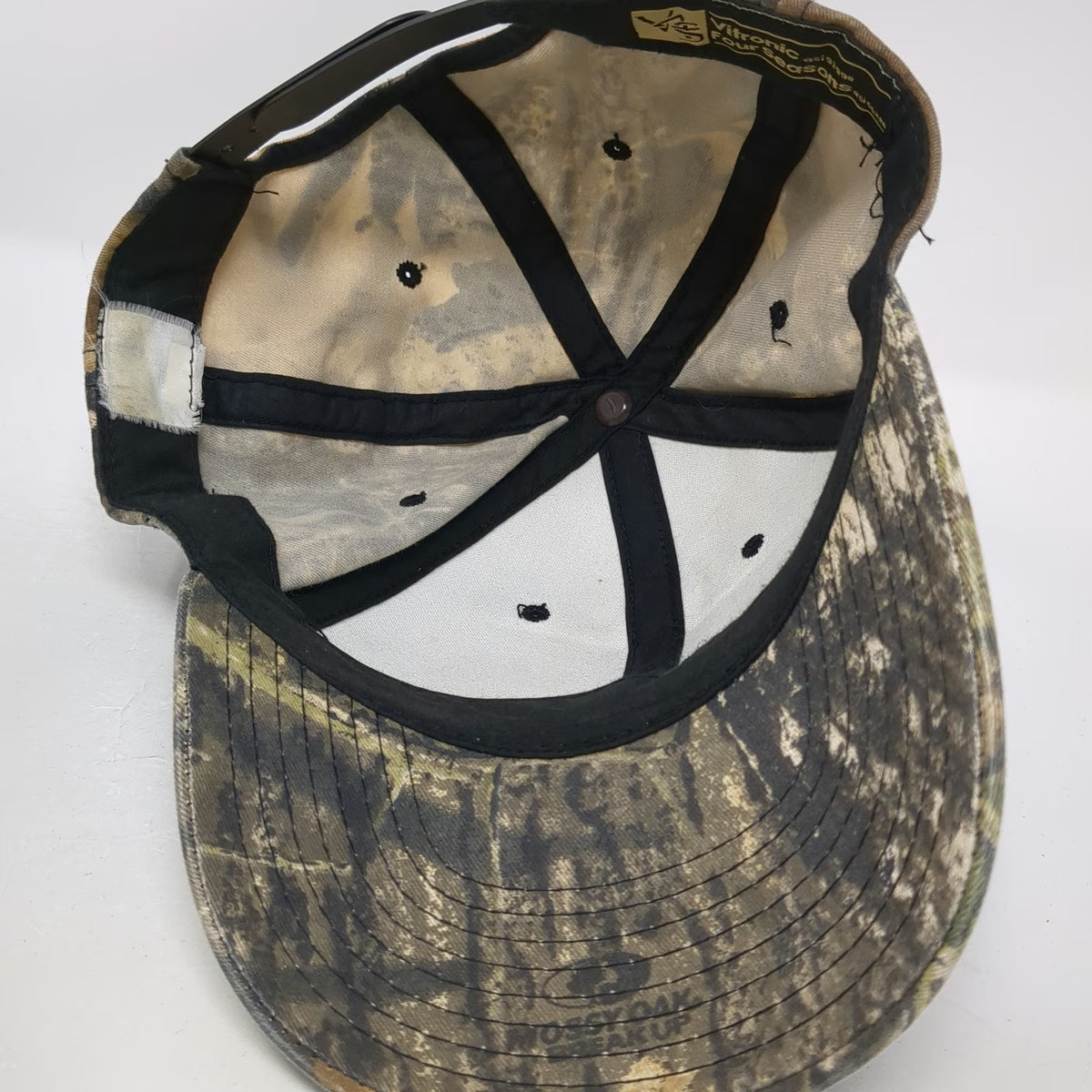 Vitronic Four Seasons Snapback Hat Green One Size Mossy Oak Camo Western Fluid