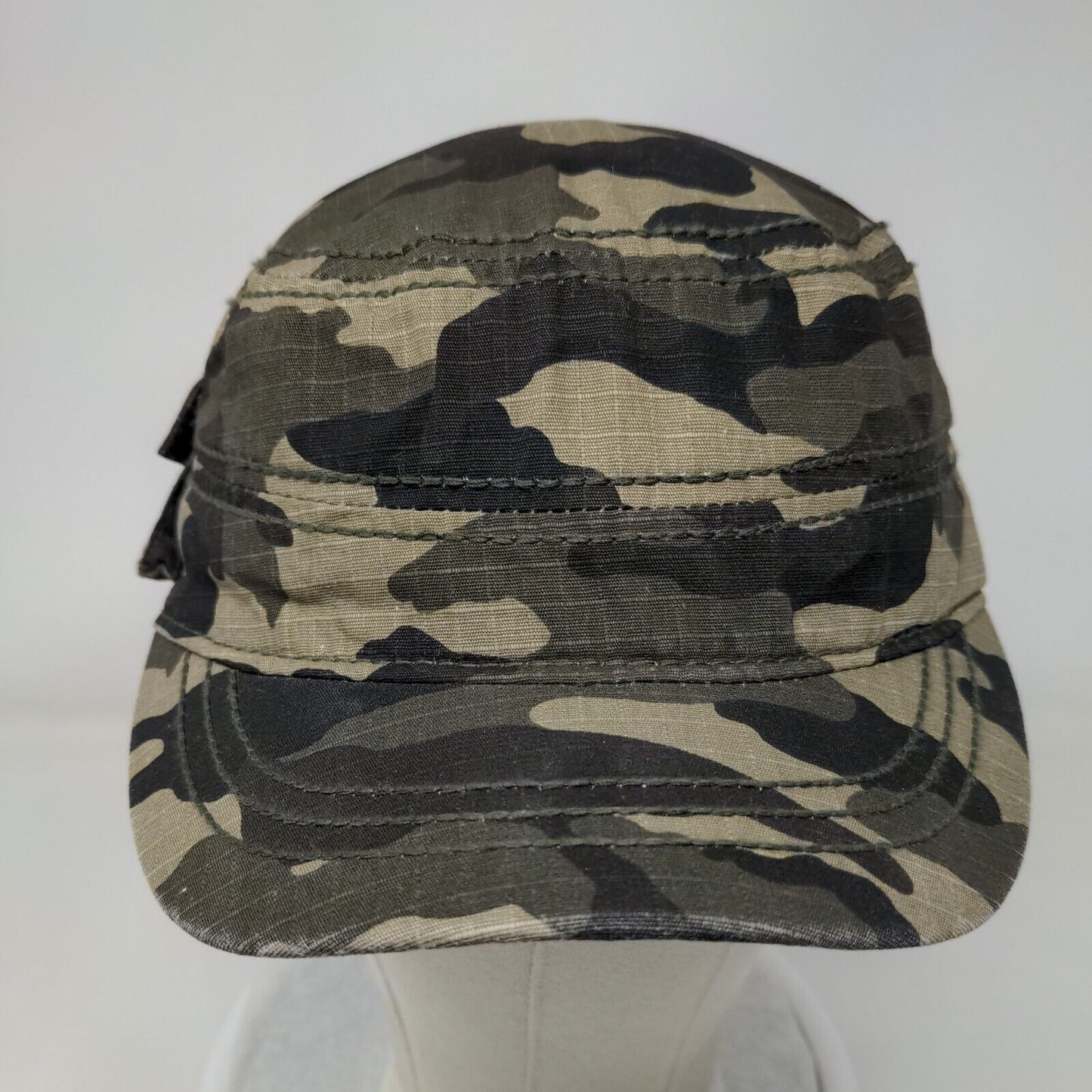 Unbranded Cadet Army Cap Camouflage One Size Adjustable Lightweight Blank