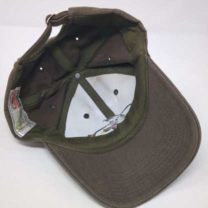 Ducks Unlimited Slideback Baseball Cap Brown One Size Adjustable Signatures