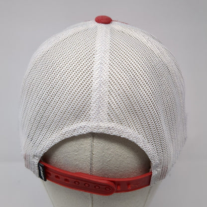FMF So. Calif. Snapback Trucker Hat Red One Size Mesh Back Colorblock
