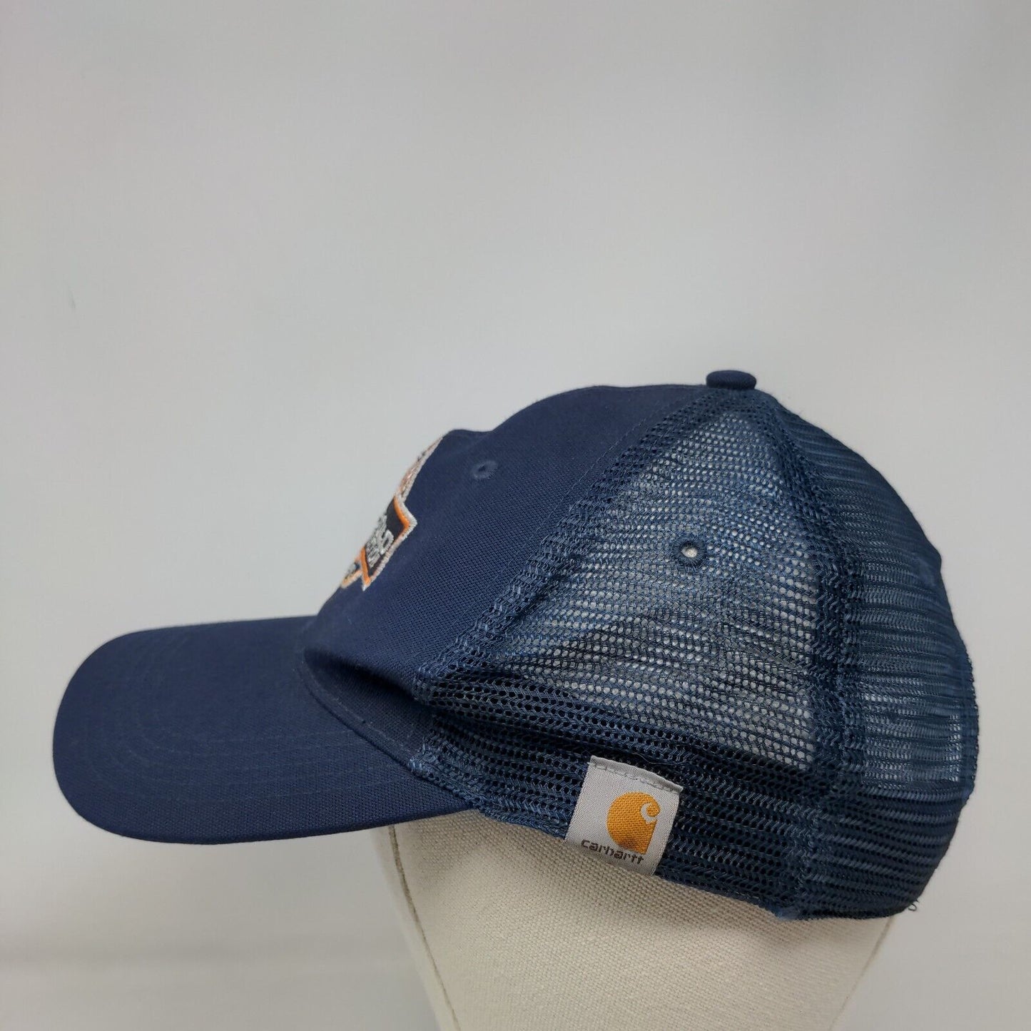 Reybold Construction Celebrating 35 Years Trucker Hat Blue OSFA Mesh Back