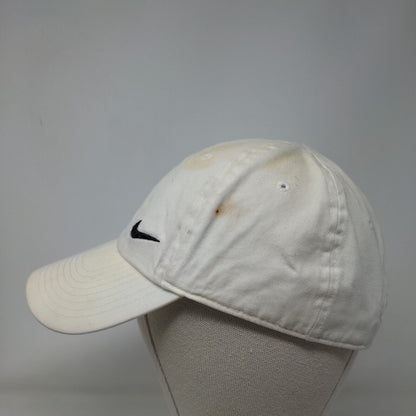 Nike Swoosh S1ze Heritage 86 Slideback Hat White OSFM Embroidered Logo