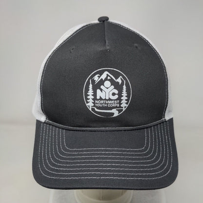 NYC Northwest Youth Corps Snapback Trucker Hat Gray One Size Port Authority