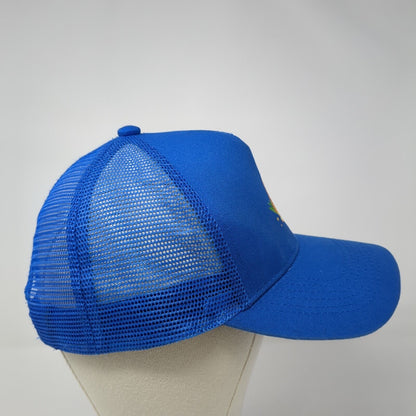 Pineapple Healthcare Snapback Trucker Hat Blue One Size Adjustable Mesh Back