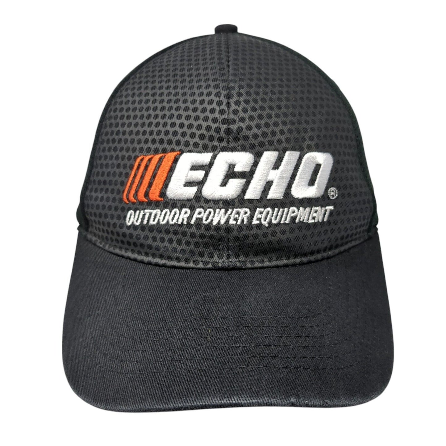 Echo Outdoor Power Equipment Strapback Hat Black OS Adjustable Embroidered