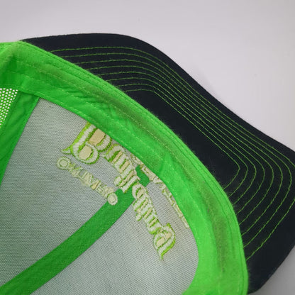 Pacific Headwear Trucker Hat Black Green One Size Mesh Snapback Building Center