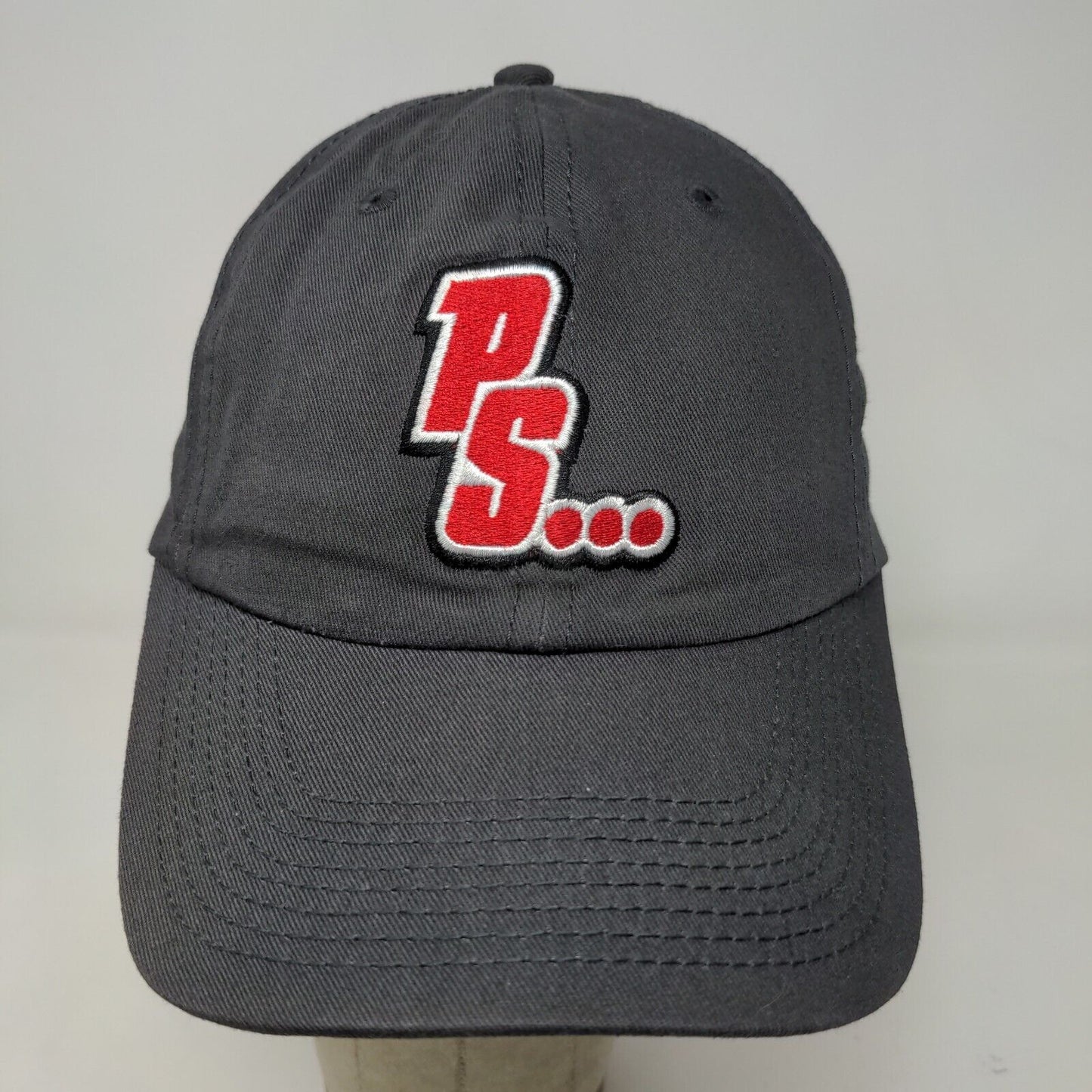 Penn Station Men's Strapback Hat Gray OSFA Embroidered Employee Uniform Logo