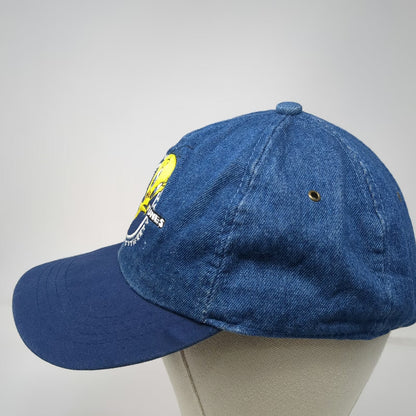 Looney Tunes Tweety Bird Blue Denim Baseball Cap Strapback Elastic Hat Vintage