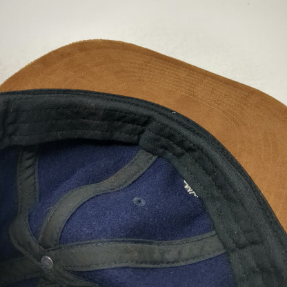 Timberland Baseball Cap Blue One Size Wool Suede Tree Logo American Eagle Hat