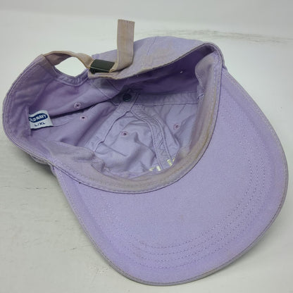 Old Navy Baseball Cap Purple XL Cotton Embroidered Logo Hat Slideback Adjustable