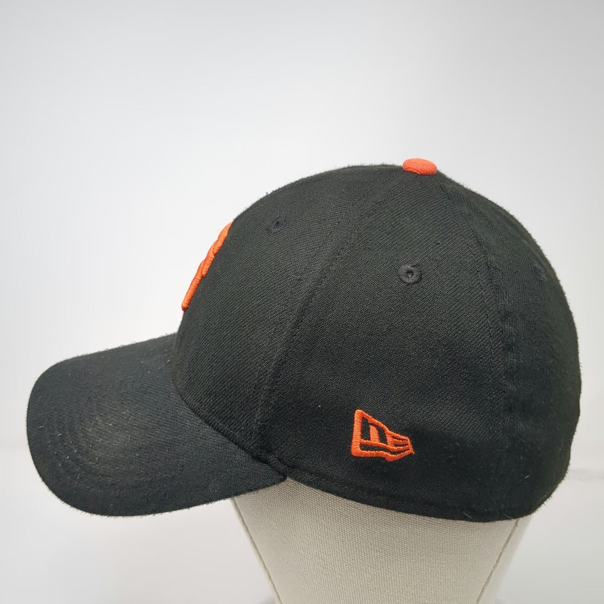 New Era San Francisco Giants MLB Baseball Cap Black L Stretch Fit 39THIRTY Hat