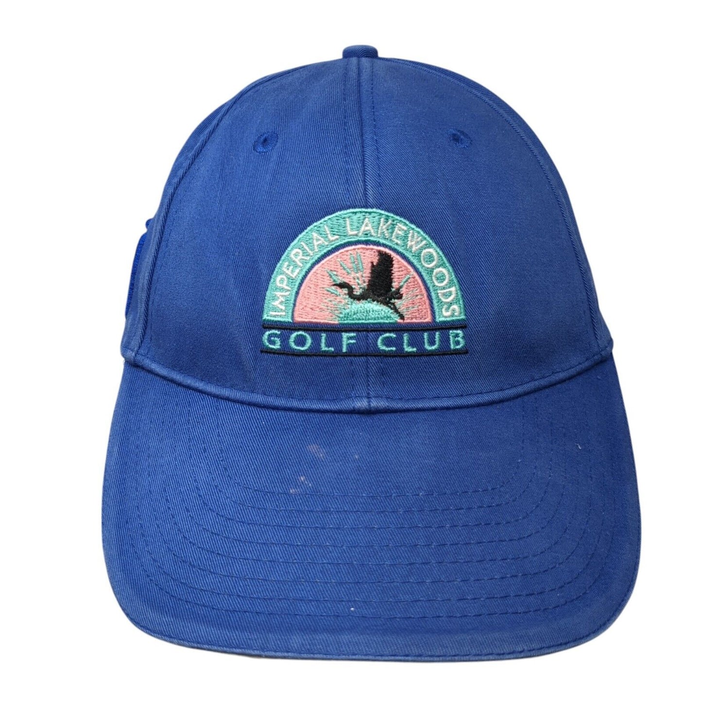Imperial Lakewoods Golf Club Slideback Hat Blue One Size Embroidered