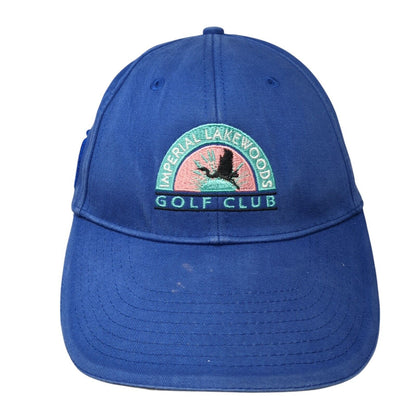 Imperial Lakewoods Golf Club Slideback Hat Blue One Size Embroidered