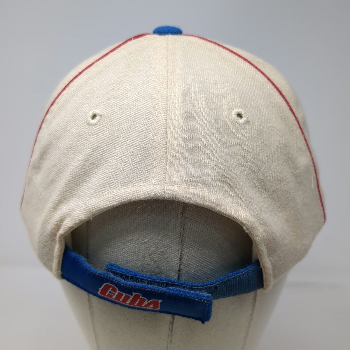 Chicago Cubs MLB Nike Baseball Cap Blue White Red One Size Wool Strapback Hat