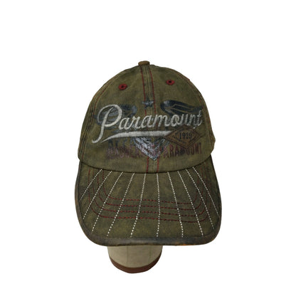 Paramount Apparel International Strapback Hat Green OSFA Embroidered Spell Out