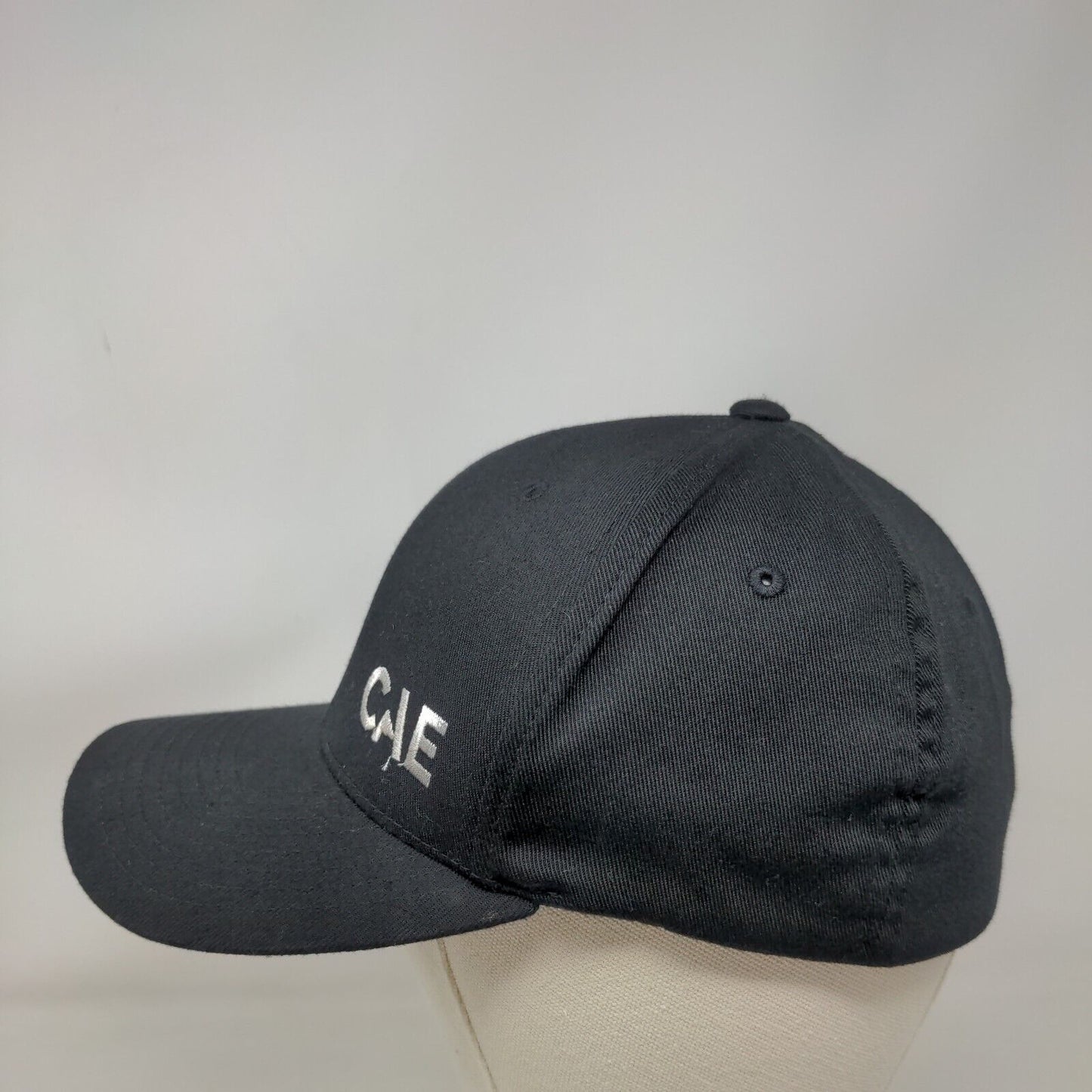 CAE Fitted Hat Black Small-Medium Embroidered 6 Panel Flexfit Yupoong