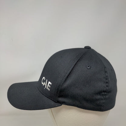 CAE Fitted Hat Black Small-Medium Embroidered 6 Panel Flexfit Yupoong