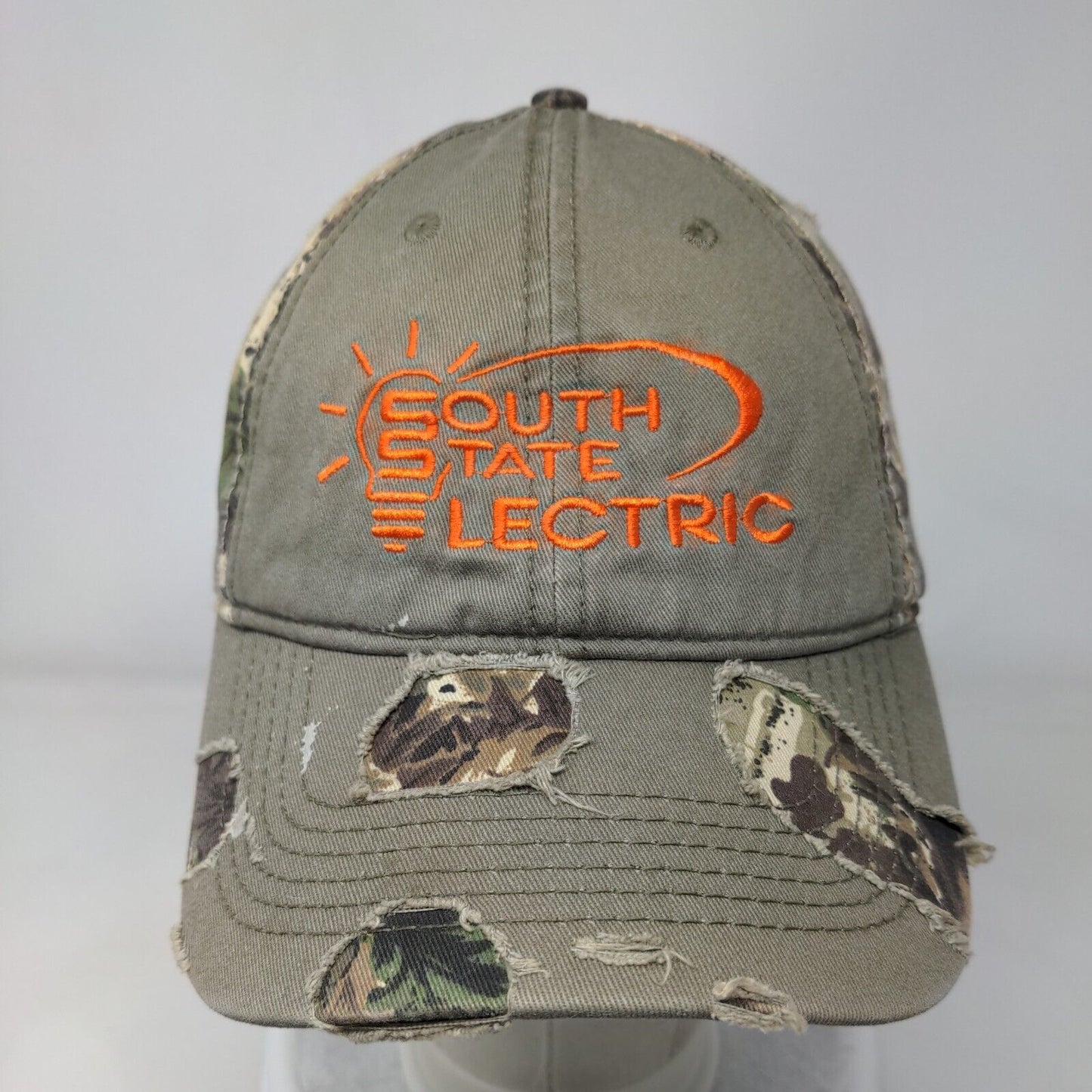 South State Electric Strapback Hat Camouflage OSFM Embroidered Otto
