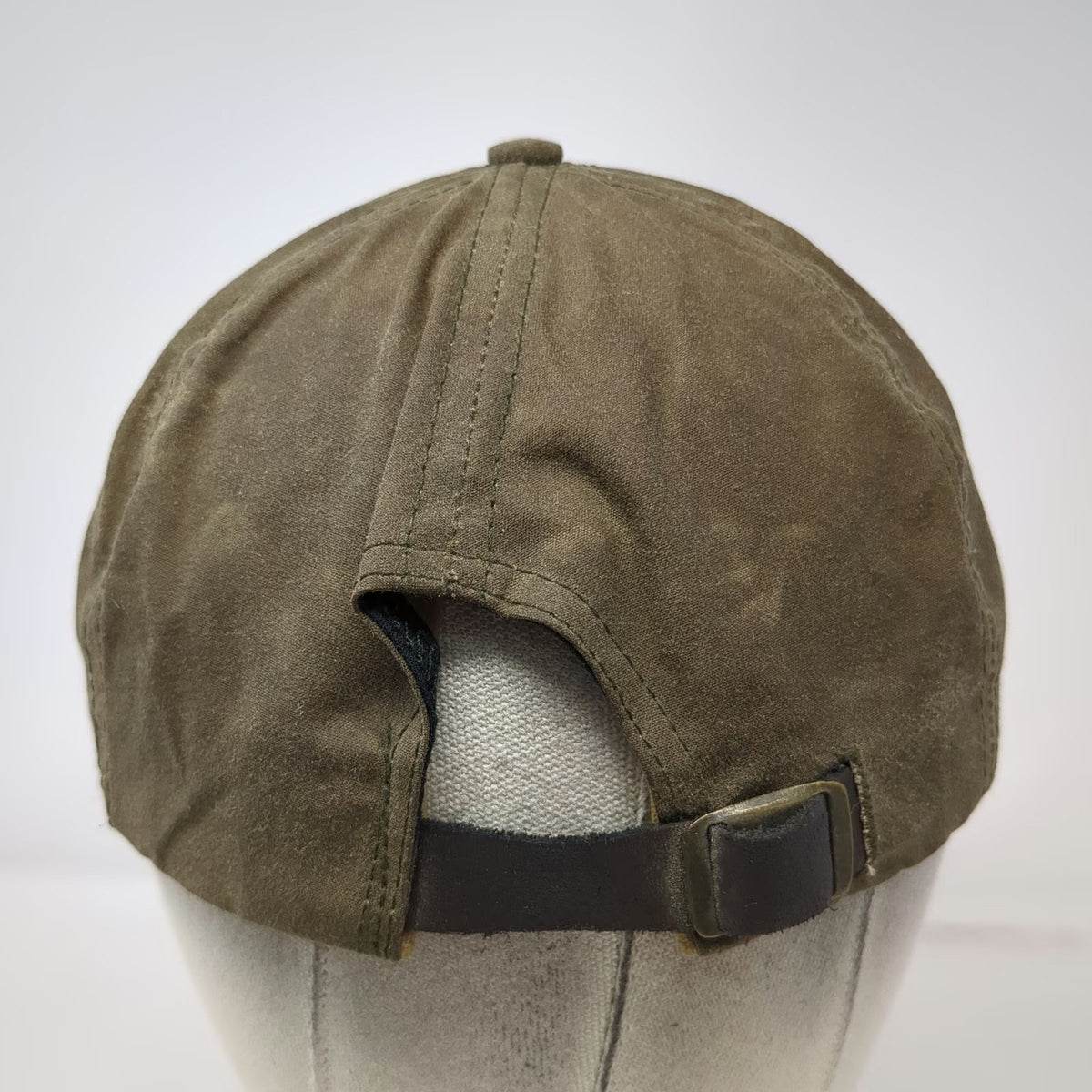 Filson Baseball Cap Brown L-XXL Waxed Cotton Leather Strapback Made in USA Hat