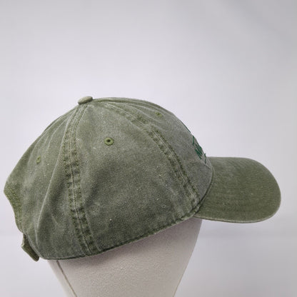 Madison Valley Bank Strapback Hat Green One Size Embroidered Otto