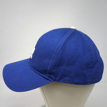 MLB Los Angeles Dodgers T.E.I. Baseball Cap Blue OSFM Strapback Gray Brim Hat