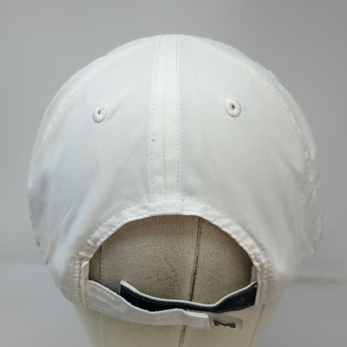 Mission Baseball Cap White One Size Cooling Performance Polyester Strapback Hat