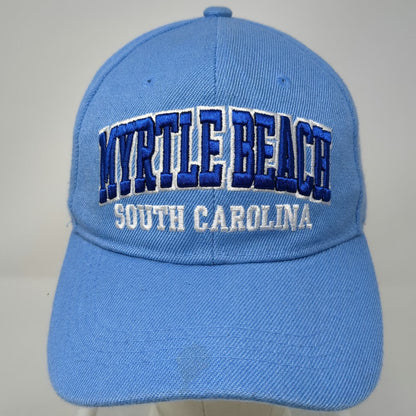 CSI Myrtle Beach South Carolina Baseball Cap Blue One Size Strapback Hat Moon
