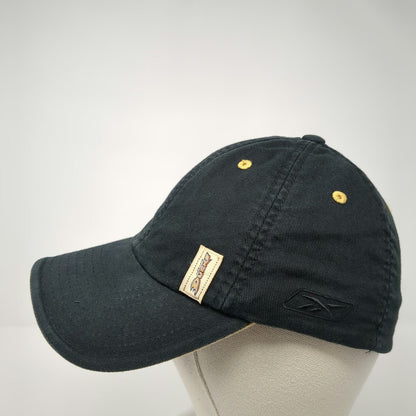 Reebok Anaheim Ducks Black Baseball Cap Hat OSFM Fitted NHL Center Ice Yellow