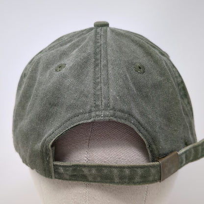 Eco Baseball Cap Green One Size Slideback Embroidered Flying Blue Heron Hat